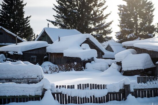 Winter in Omsk Region