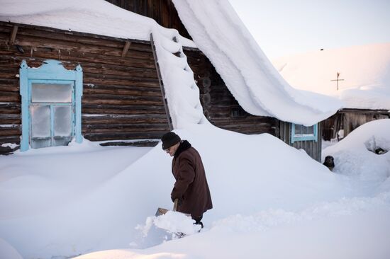 Winter in Omsk Region