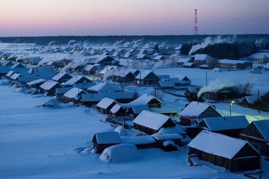 Winter in Omsk Region