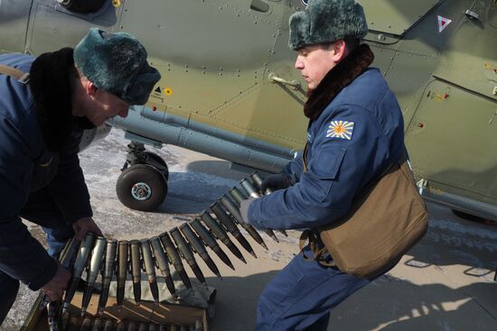 Helicopter drill in Krasnodar Territory