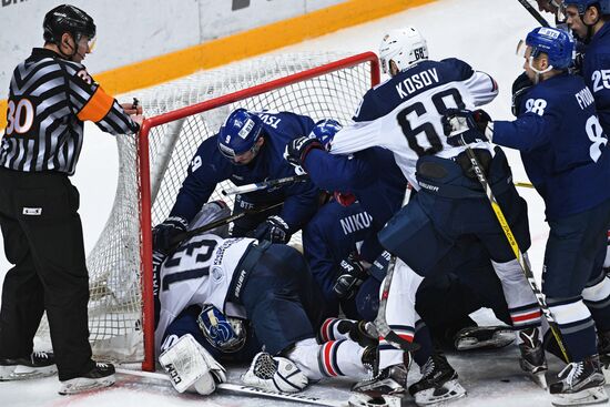 Kontinental Hockey League. Dynamo Moscow vs. Metallurg Magnitogorsk