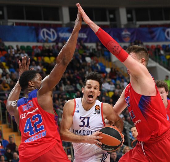 Euroleague Basketball. CSKA vs. Anadolu Efes