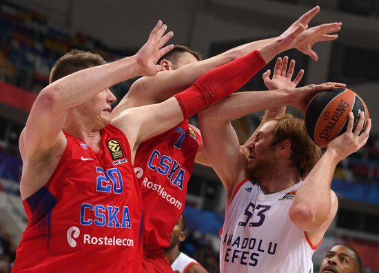 Euroleague Basketball. CSKA vs. Anadolu Efes