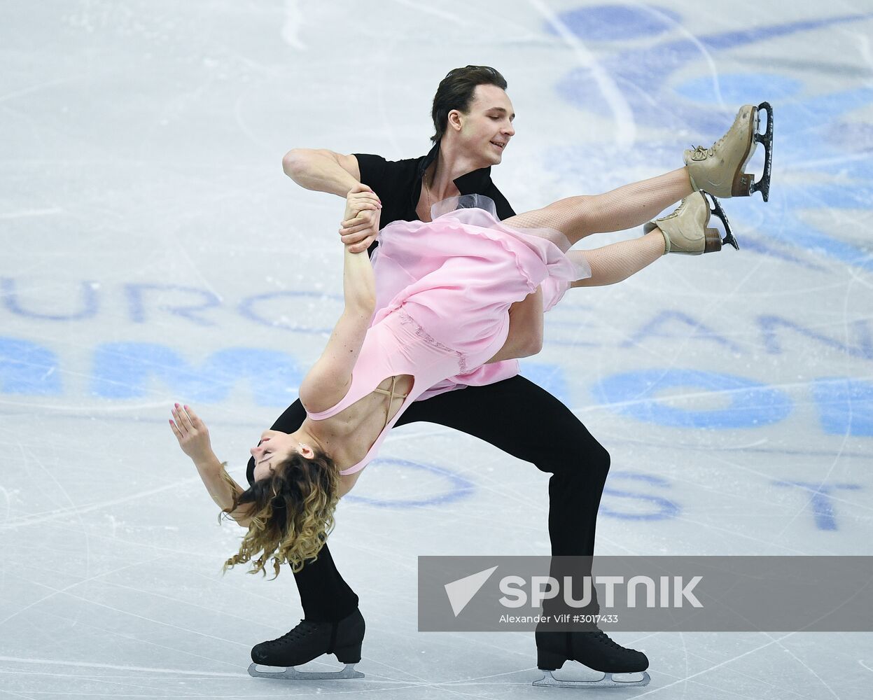 European Figure Skating Championship. Ice dance. Free skating