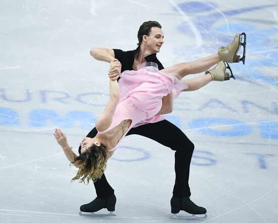 European Figure Skating Championship. Ice dance. Free skating