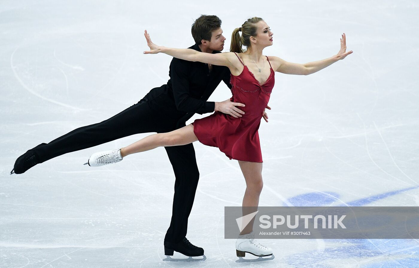 European Figure Skating Championship. Ice dance. Free skating