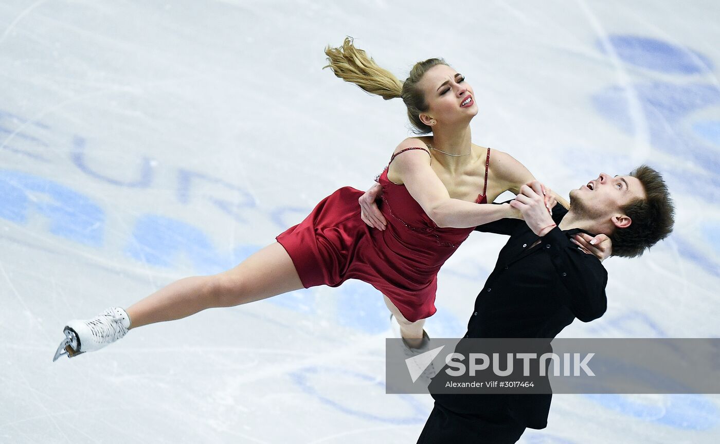 European Figure Skating Championship. Ice dance. Free skating