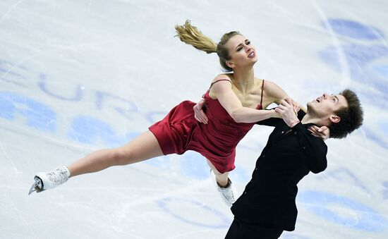 European Figure Skating Championship. Ice dance. Free skating