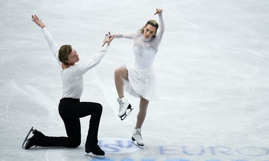 European Figure Skating Championship. Ice dance. Free skating