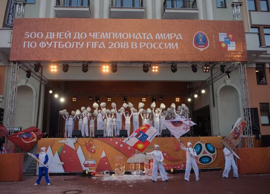 Sochi celebrates 500 days to 2018 FIFA World Cup