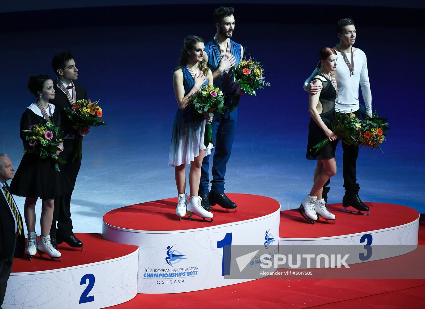 European Figure Skating Championship. Ice dance. Free skating