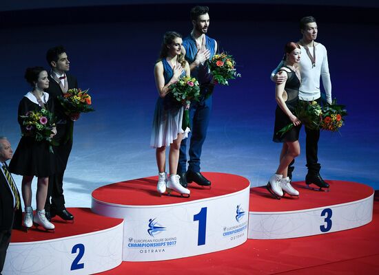 European Figure Skating Championship. Ice dance. Free skating