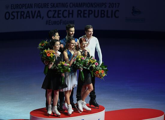 European Figure Skating Championship. Ice dance. Free skating