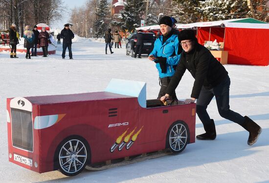SunnyFEST sledding festival in Tatarstan