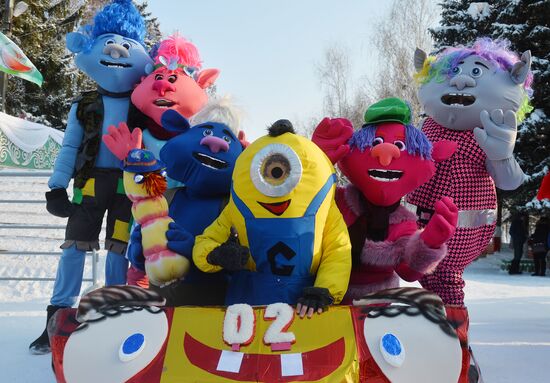 SunnyFEST sledding festival in Tatarstan