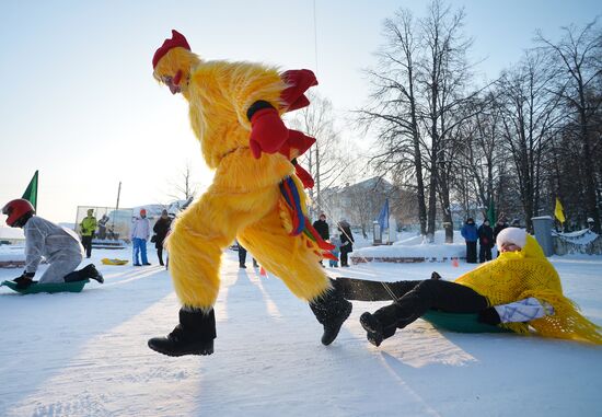 SunnyFEST sledding festival in Tatarstan