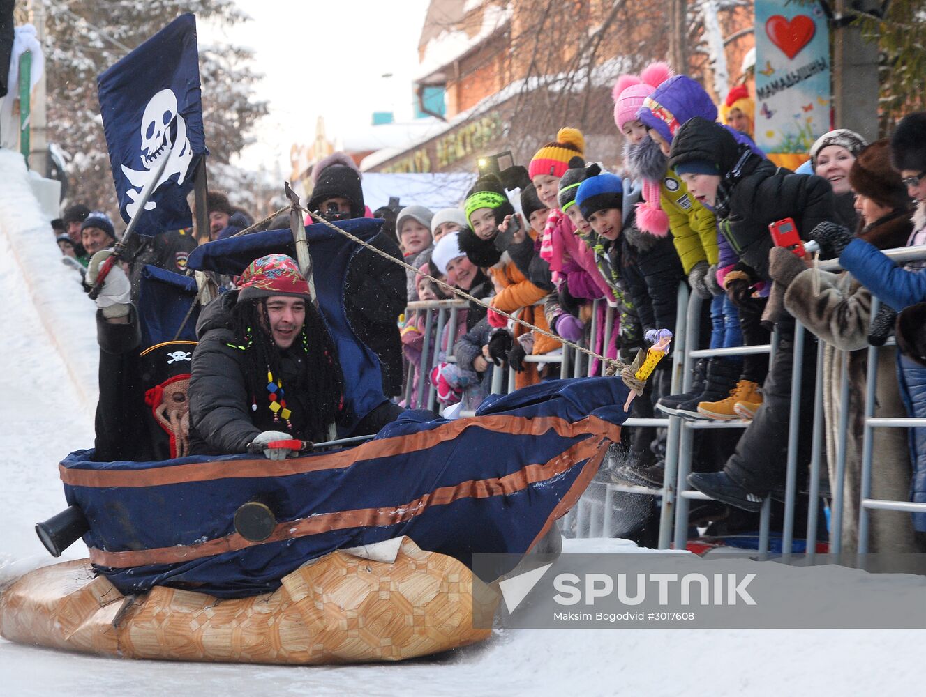 SunnyFEST sledding festival in Tatarstan