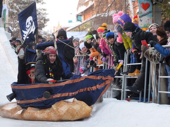 SunnyFEST sledding festival in Tatarstan
