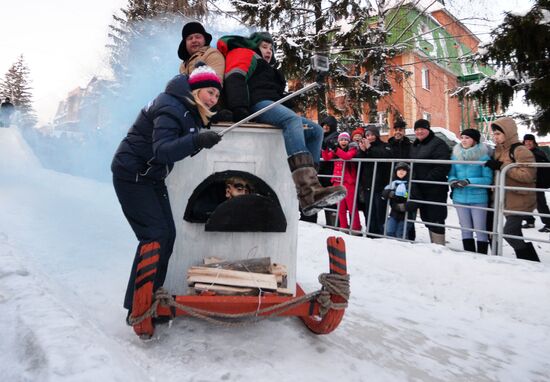 SunnyFEST sledding festival in Tatarstan