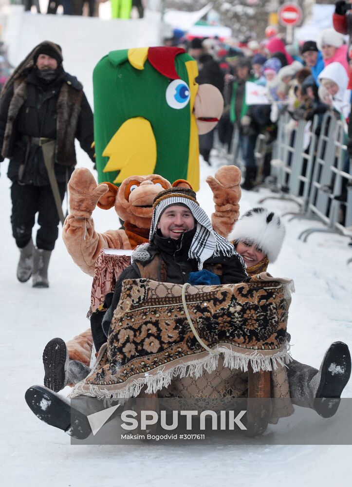 SunnyFEST sledding festival in Tatarstan