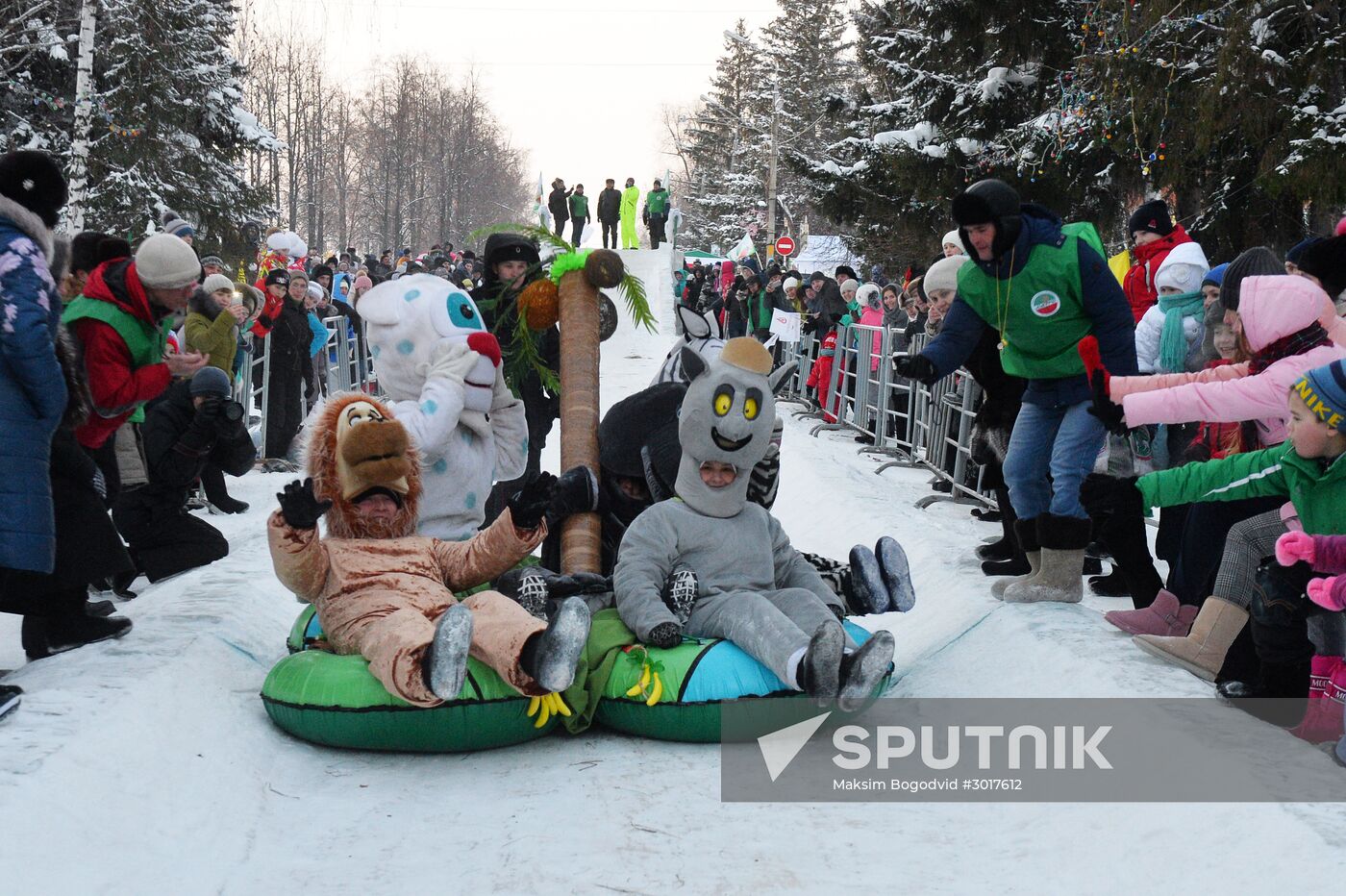 SunnyFEST sledding festival in Tatarstan