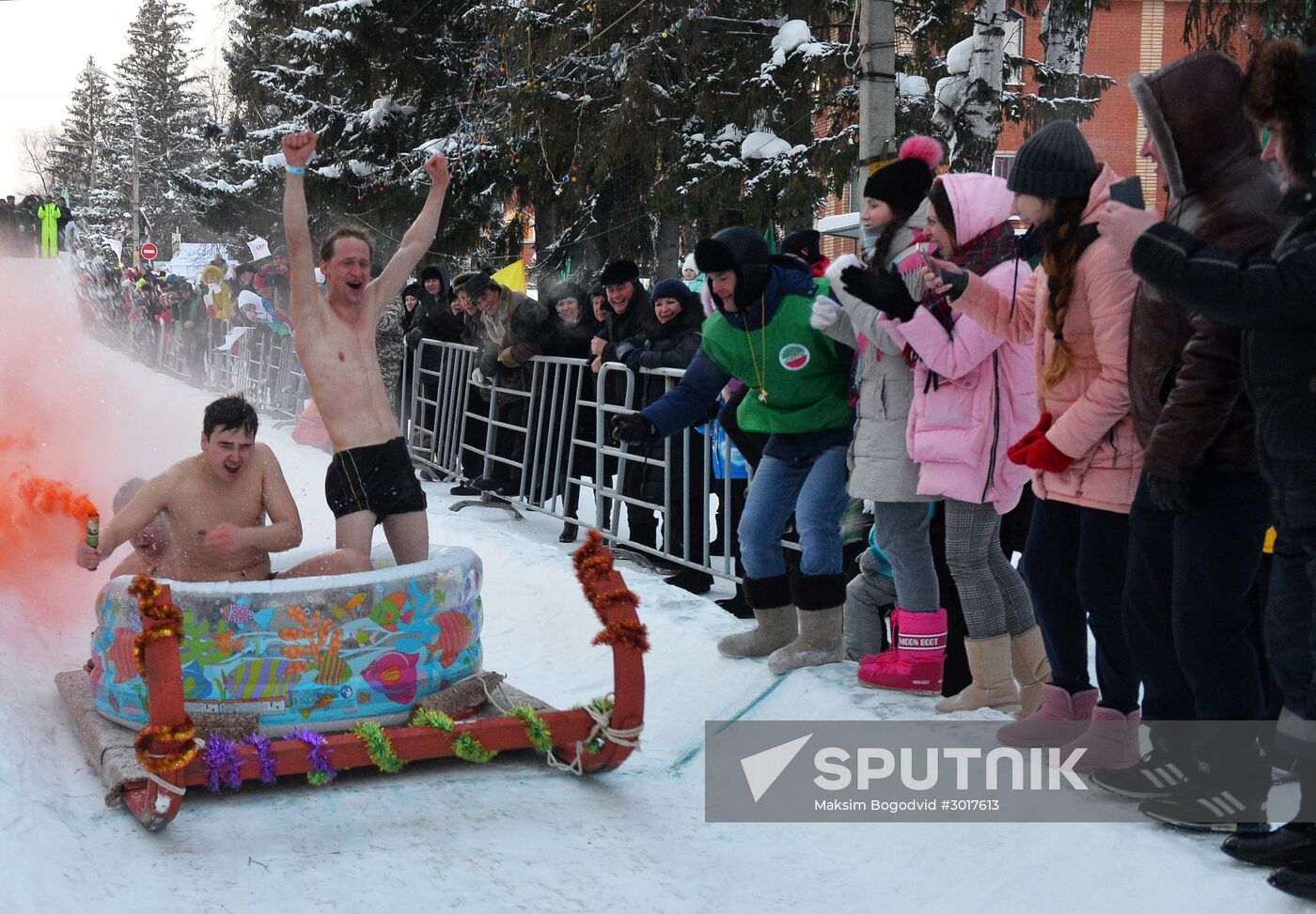 SunnyFEST sledding festival in Tatarstan