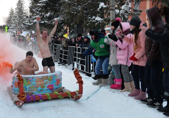 SunnyFEST sledding festival in Tatarstan