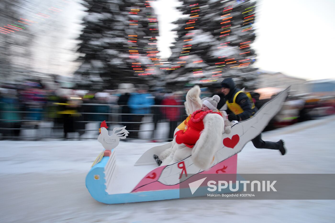 SunnyFEST sledding festival in Tatarstan