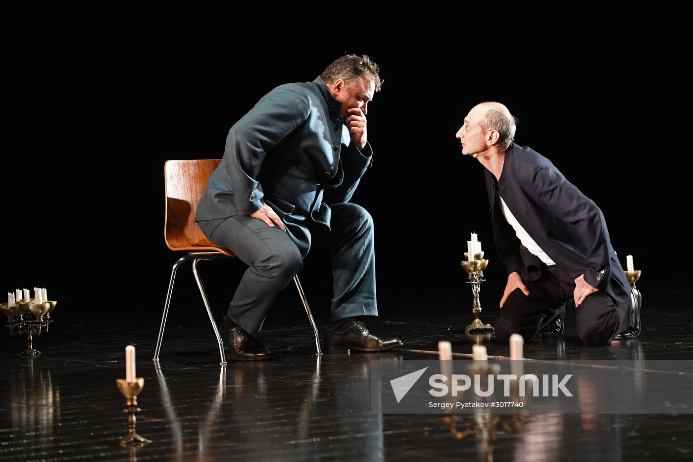 Amphitryon play run-through at Pyotr Fomenko Studio Theater