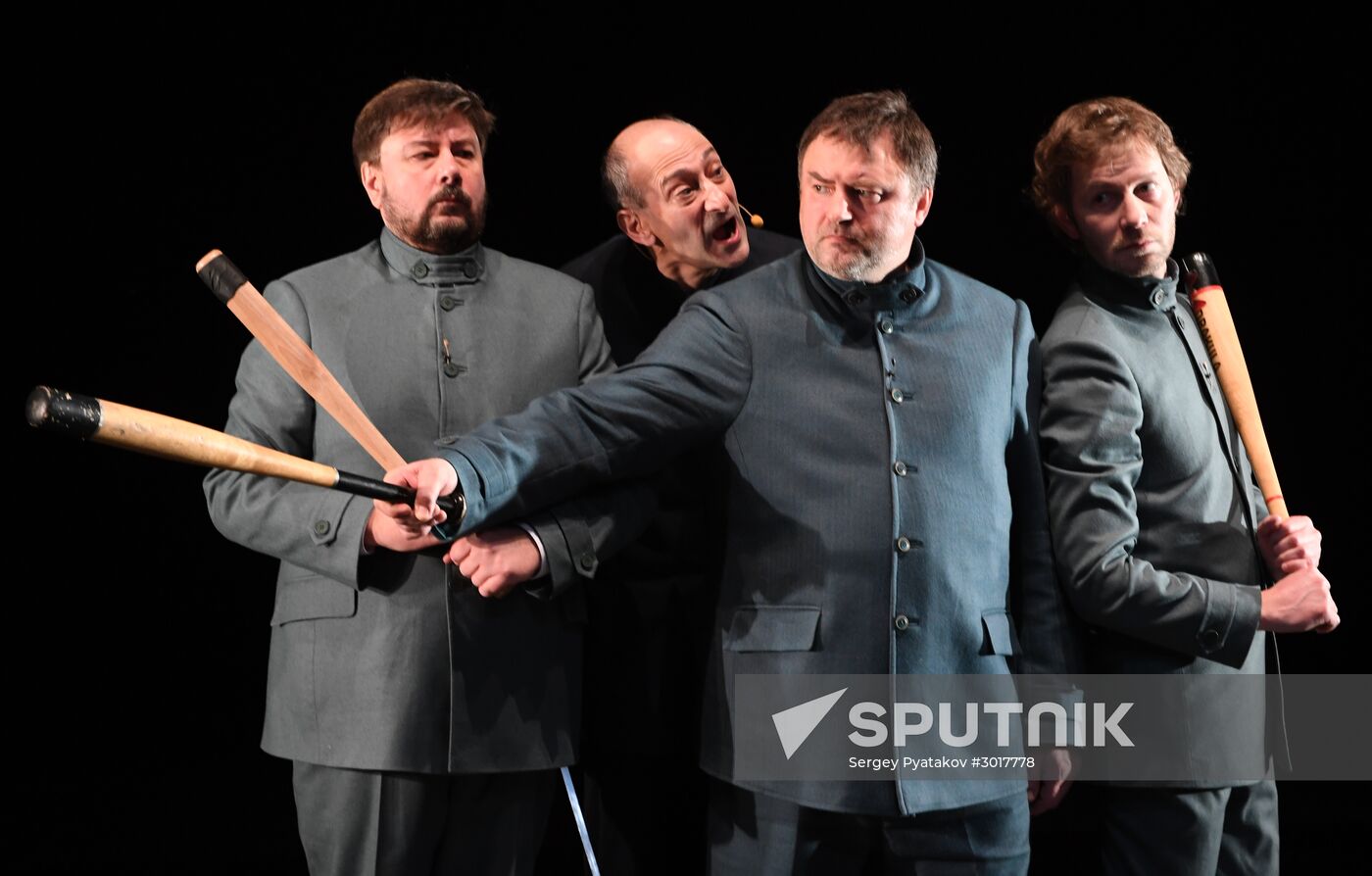 Amphitryon play run-through at Pyotr Fomenko Studio Theater