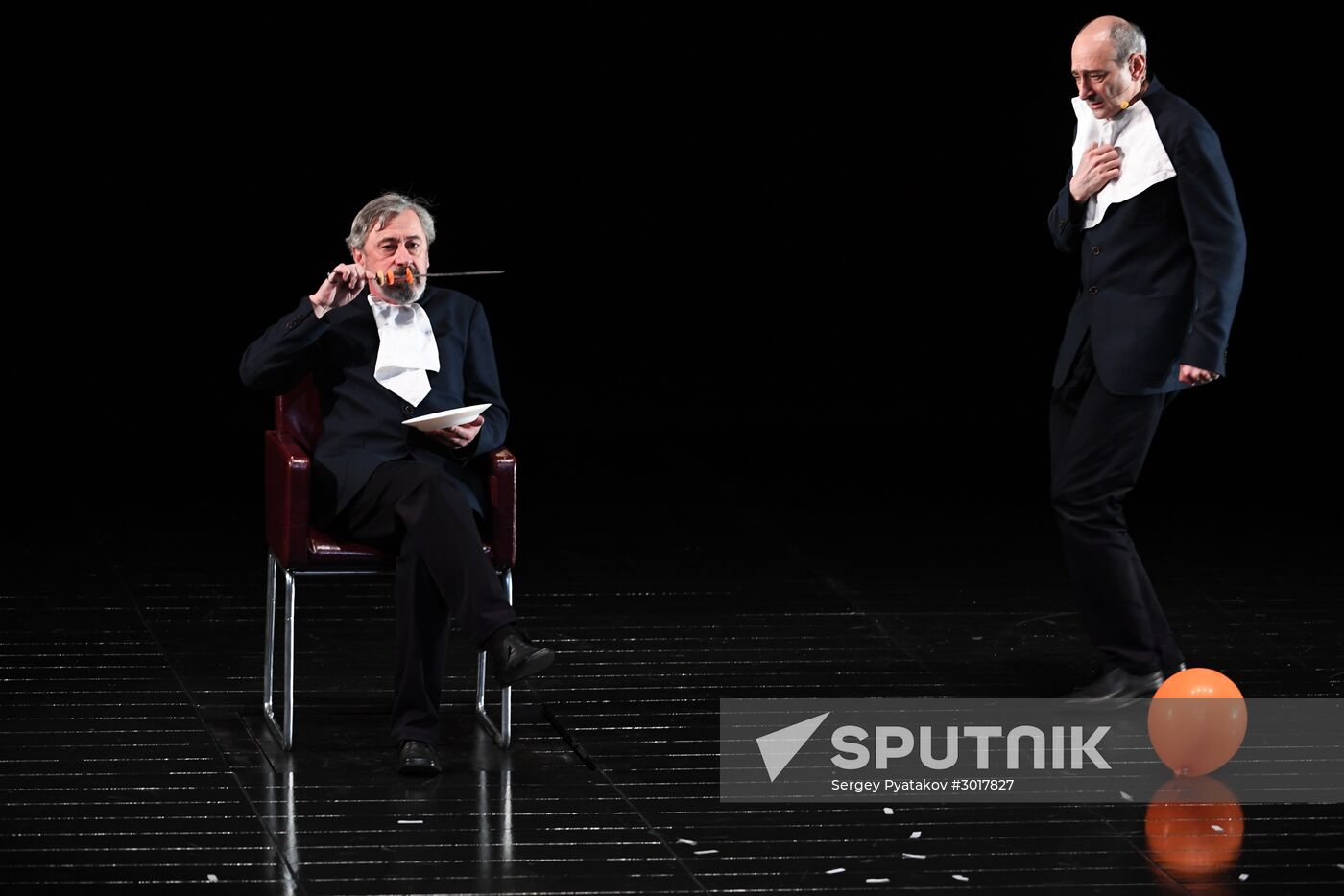 Amphitryon play run-through at Pyotr Fomenko Studio Theater