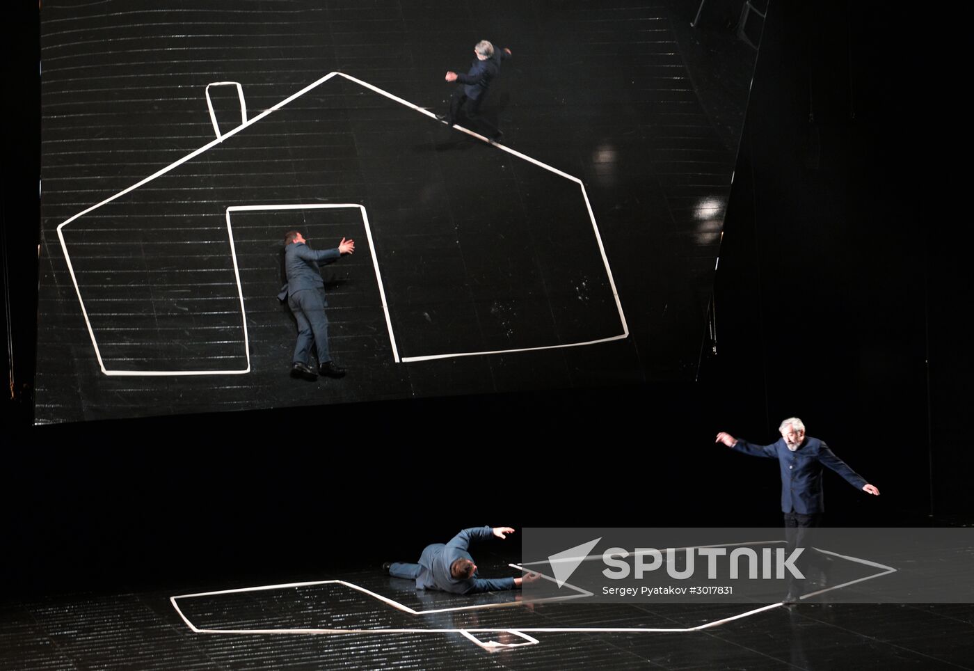 Amphitryon play run-through at Pyotr Fomenko Studio Theater