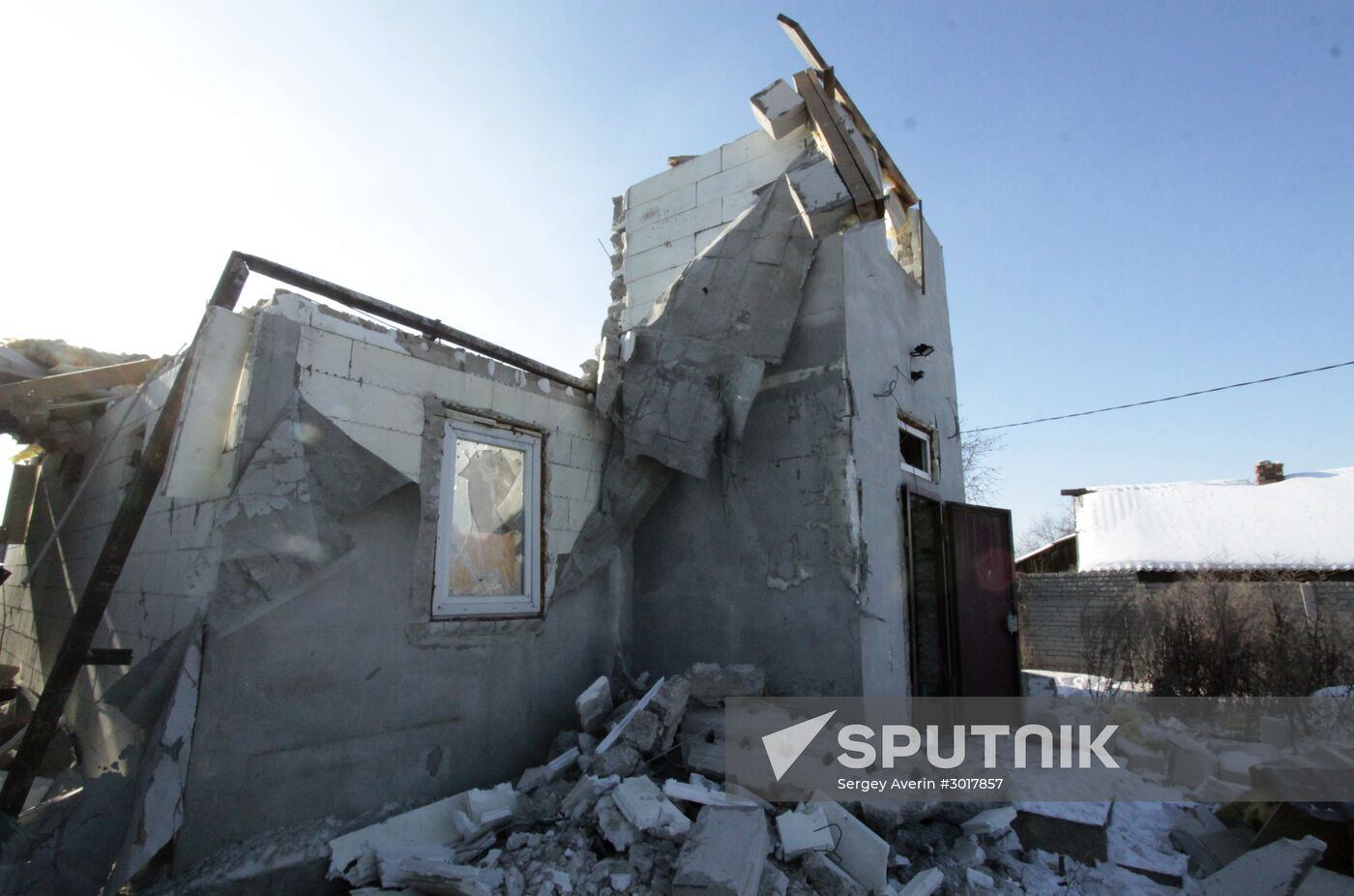 Damage caused by the shelling of Dokuchaevsk, Donetsk Region