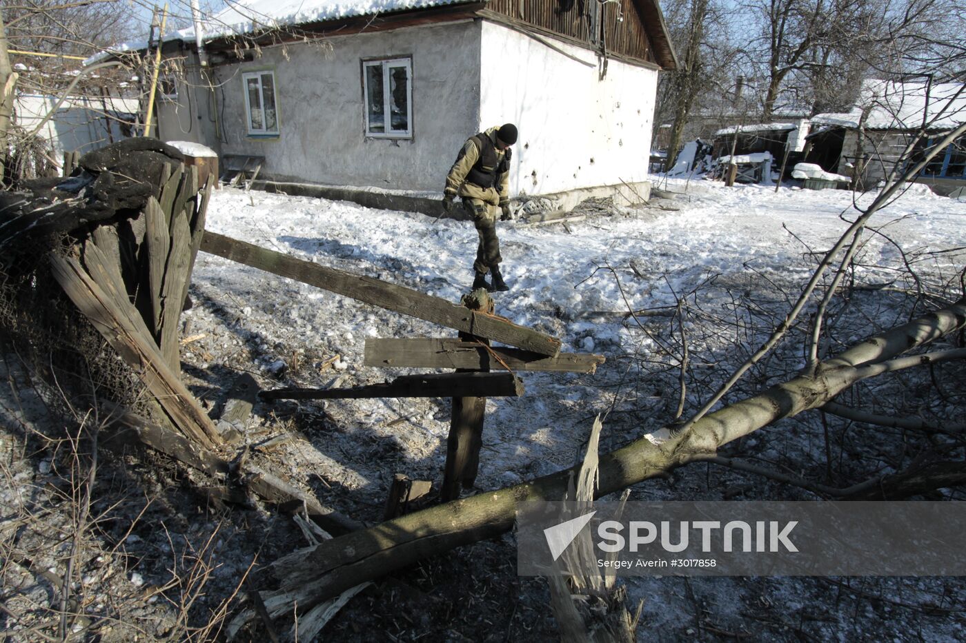 Damage caused by the shelling of Dokuchaevsk, Donetsk Region