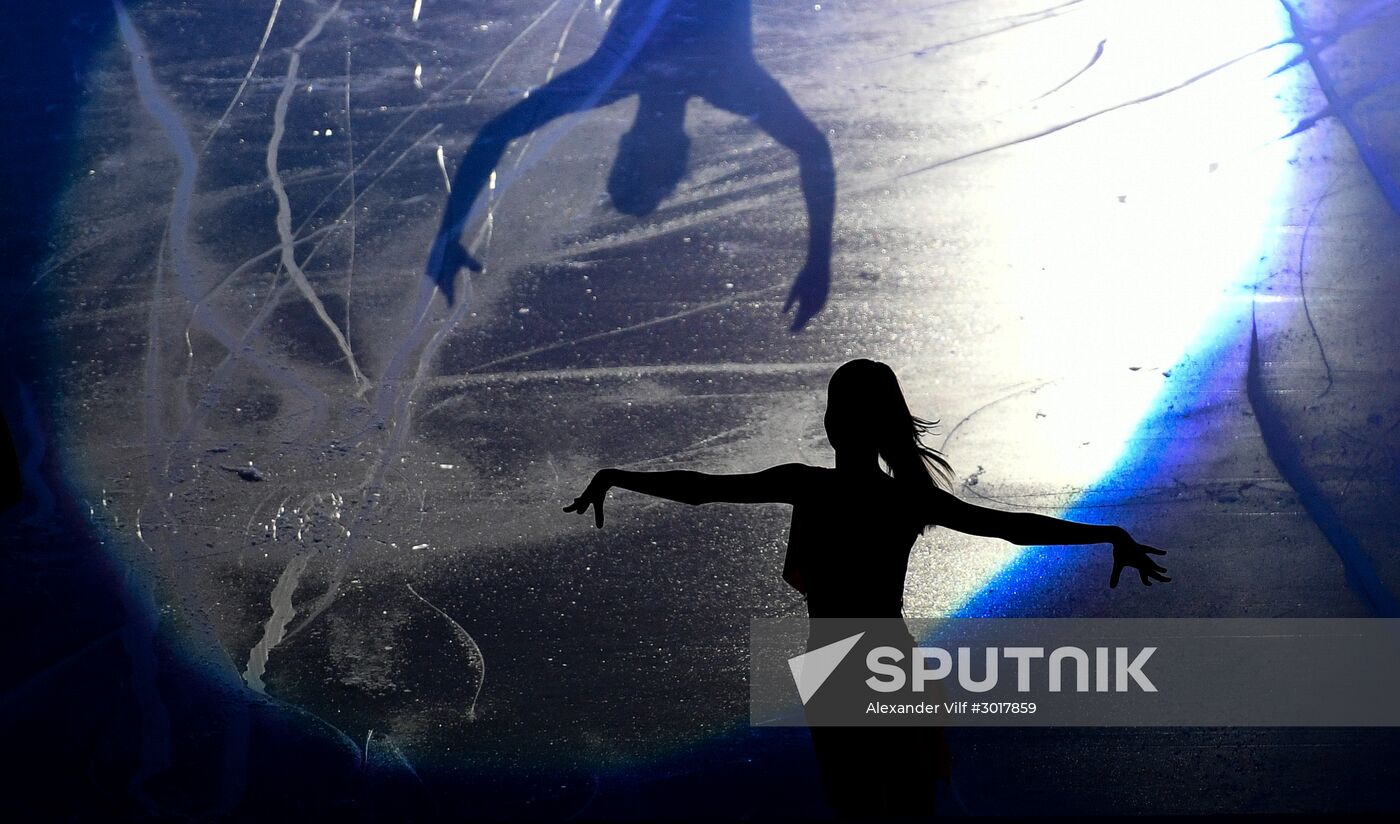European Figure Skating Championship. Exhibition performances