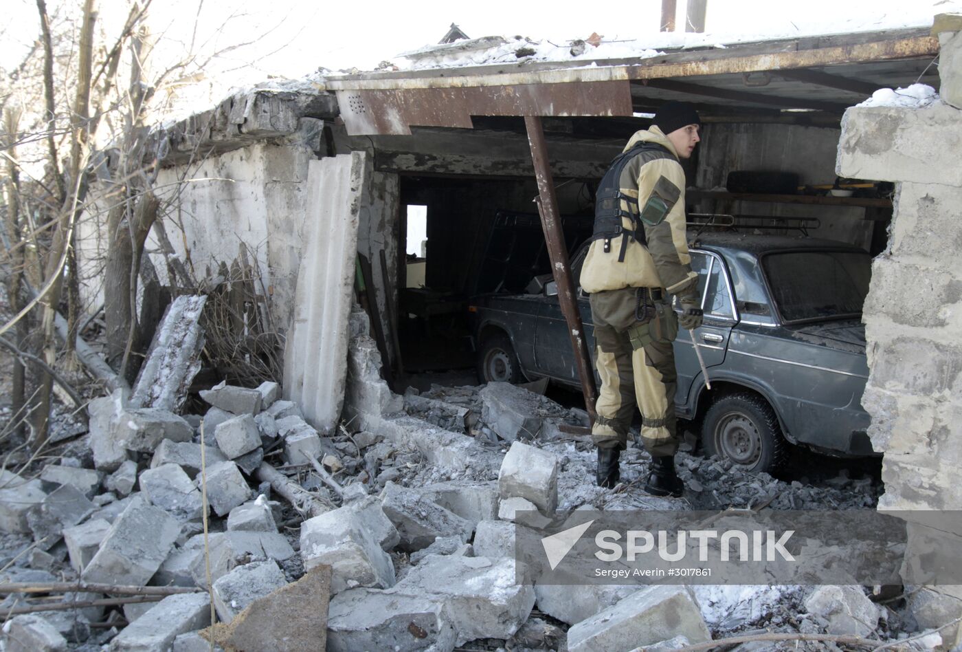 Damage caused by the shelling of Dokuchaevsk, Donetsk Region