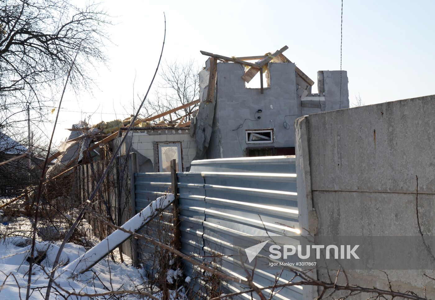 Damage caused by the shelling of Dokuchaevsk, Donetsk Region