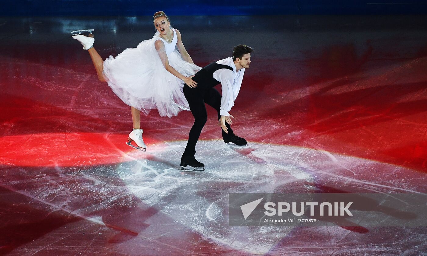 European Figure Skating Championship. Exhibition performances