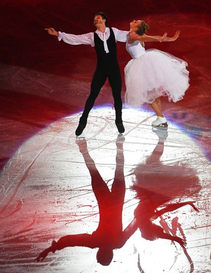 European Figure Skating Championship. Exhibition performances