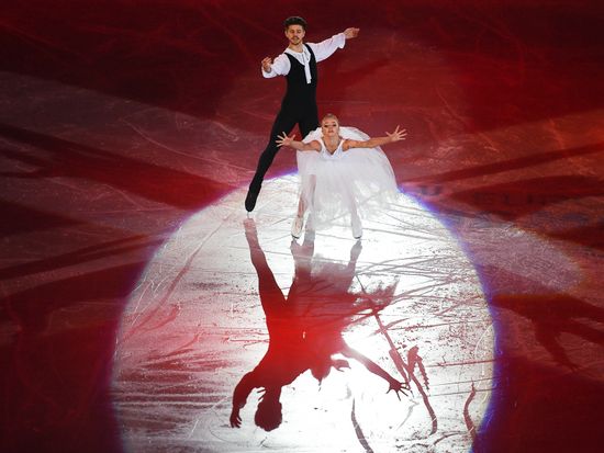 European Figure Skating Championship. Exhibition performances