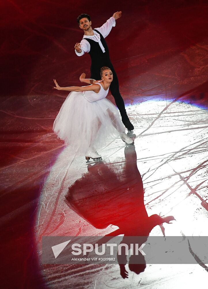 European Figure Skating Championship. Exhibition performances