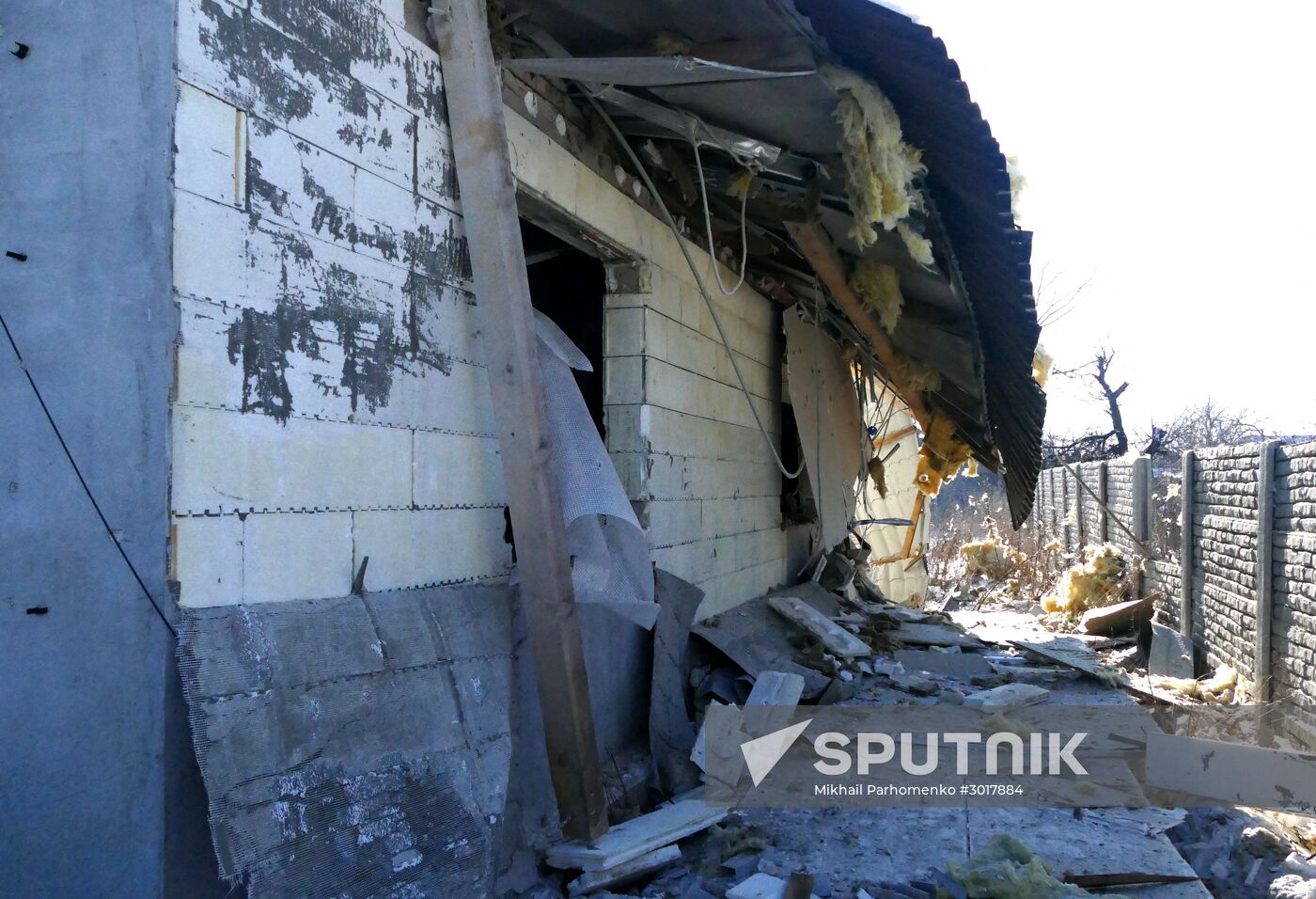 Damage caused by the shelling of Dokuchaevsk, Donetsk Region