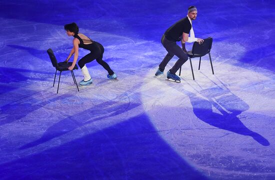 European Figure Skating Championship. Exhibition performances