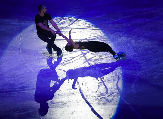 European Figure Skating Championship. Exhibition performances