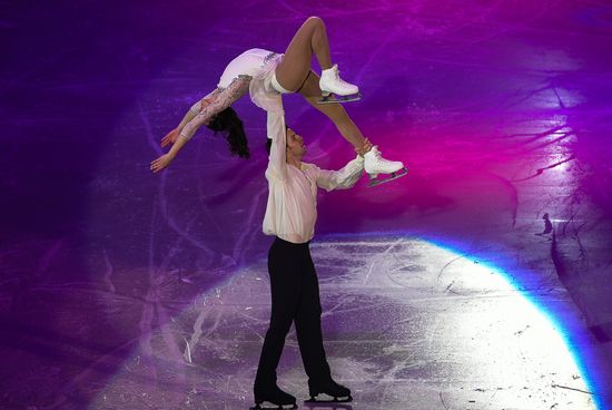 European Figure Skating Championship. Exhibition performances