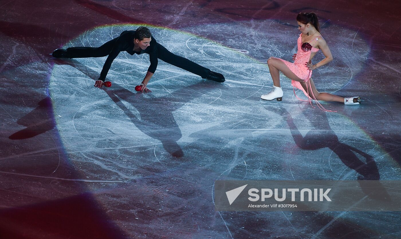 European Figure Skating Championship. Exhibition performances