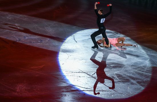 European Figure Skating Championship. Exhibition performances
