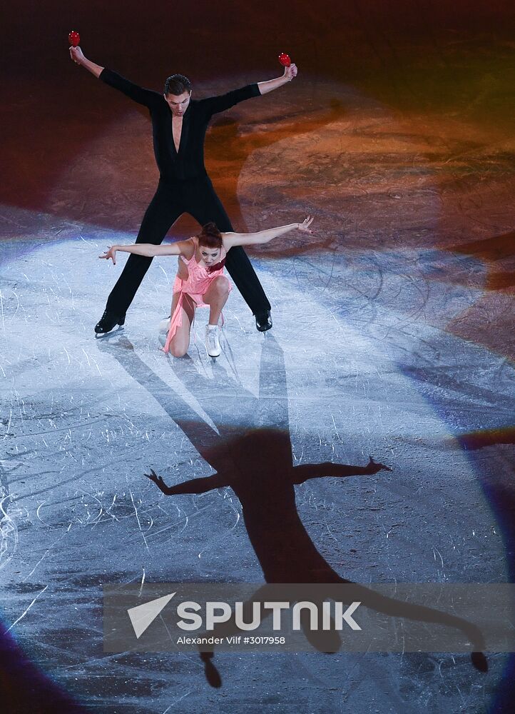 European Figure Skating Championship. Exhibition performances