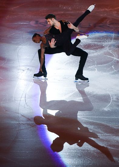 European Figure Skating Championship. Exhibition performances
