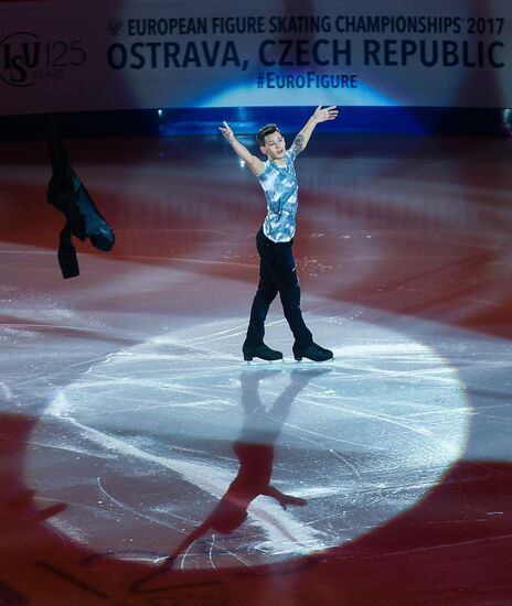 European Figure Skating Championship. Exhibition performances